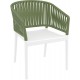 PORTOFINO WHITE/OLIVE GREEN ΠΟΛΥΘΡΟΝΑ ΠΟΛ/ΝΙΟΥ 58X58X80εκ.