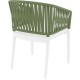 PORTOFINO WHITE/OLIVE GREEN ΠΟΛΥΘΡΟΝΑ ΠΟΛ/ΝΙΟΥ 58X58X80εκ.
