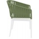 PORTOFINO WHITE/OLIVE GREEN ΠΟΛΥΘΡΟΝΑ ΠΟΛ/ΝΙΟΥ 58X58X80εκ.