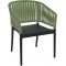 PORTOFINO BLACK/OLIVE GREEN ΠΟΛΥΘΡΟΝΑ ΠΟΛ/ΝΙΟΥ 58X58X80εκ.
