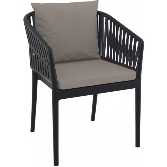 PORTOFINO ΜΑΞΙΛΑΡΙ ΠΛΑΤΗΣ LIGHT BROWN 48X55X5εκ.