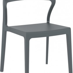SNOW DARK GREY ΚΑΡΕΚΛΑ ΠΟΛ/ΝΙΟΥ 52X56X83εκ.