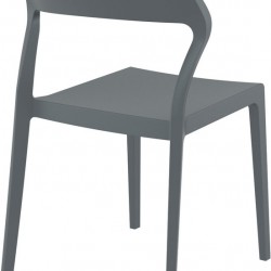 SNOW DARK GREY ΚΑΡΕΚΛΑ ΠΟΛ/ΝΙΟΥ 52X56X83εκ.