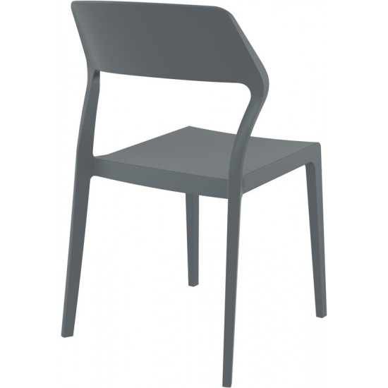 SNOW DARK GREY ΚΑΡΕΚΛΑ ΠΟΛ/ΝΙΟΥ 52X56X83εκ.