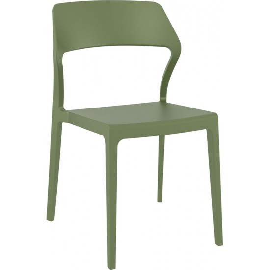 SNOW OLIVE GREEN ΚΑΡΕΚΛΑ ΠΟΛ/ΝΙΟΥ 52X56X83εκ.