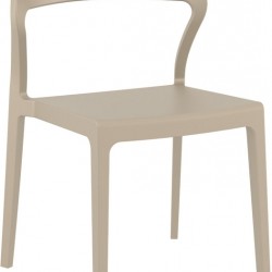 SNOW TAUPE ΚΑΡΕΚΛΑ ΠΟΛ/ΝΙΟΥ 52X56X83εκ.