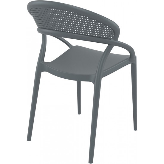 SUNSET DARK GREY ΚΑΡΕΚΛΑ ΠΟΛ/ΝΙΟΥ 54Χ56Χ82εκ.