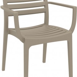 ARTEMIS TAUPE ΠΟΛΥΘΡΟΝΑ ΠΟΛ/ΝΙΟΥ 58X58X83.5εκ.