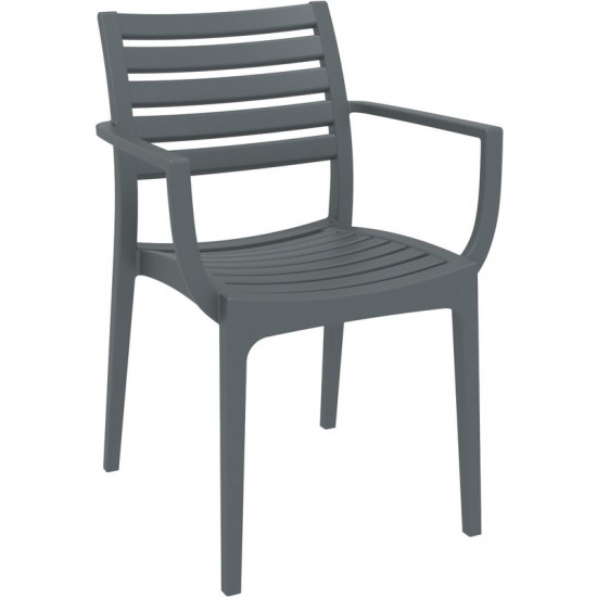 ARTEMIS DARK GREY ΠΟΛΥΘΡΟΝΑ ΠΟΛ/ΝΙΟΥ 58X58X83.5εκ.