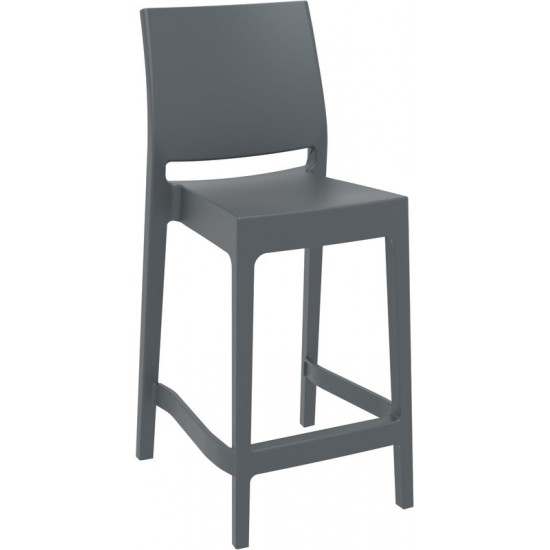 MAYA 65εκ. ΣΚΑΜΠΟ DARK GREY ΠΟΛ/ΝΙΟΥ 44Χ50Χ98εκ.