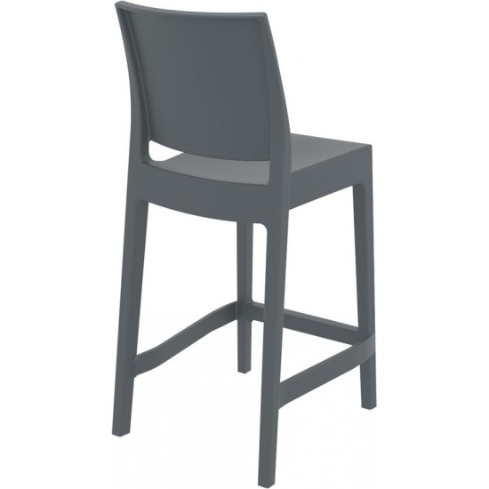 MAYA 65εκ. ΣΚΑΜΠΟ DARK GREY ΠΟΛ/ΝΙΟΥ 44Χ50Χ98εκ.
