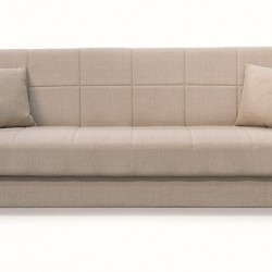 ROVER LIGHT BROWN ΥΦΑΣΜΑ 3ΘΕΣΙΟΣ ΚΑΝΑΠΕΣ/ΚΡΕΒΑΤΙ ΜΕ ΑΠΟΘ.ΧΩΡΟ 210X80X75εκ.