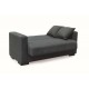 ROVER DARK GREY ΥΦΑΣΜΑ 2ΘΕΣΙΟΣ ΚΑΝΑΠΕΣ/ΚΡΕΒΑΤΙ ΜΕ ΑΠΟΘ.ΧΩΡΟ 150Χ80Χ75εκ.