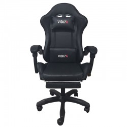 A6060 ΜΑΥΡΟ ΠΟΛΥΘΡΟΝΑ GAMING/ΜΕ ΥΠΟΠΟΔΙΟ 64X62X113-121εκ.