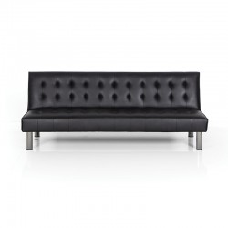 STATE BLACK PU ΚΑΝΑΠΕΣ-ΚΡΕΒΑΤΙ 180X79X74εκ.