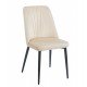 OLIVIA BEIGE VELVET ΥΦΑΣΜΑ ΚΑΡΕΚΛΑ ΜΕΤΑΛΛΙΚΗ 46(59)X58X85εκ.