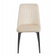 OLIVIA BEIGE VELVET ΥΦΑΣΜΑ ΚΑΡΕΚΛΑ ΜΕΤΑΛΛΙΚΗ 46(59)X58X85εκ.