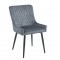 VANESA GREY VELVET ΥΦΑΣΜΑ ΚΑΡΕΚΛΑ ΜΕΤΑΛΛΙΚΗ 46X62X86εκ.