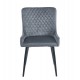 VANESA GREY VELVET ΥΦΑΣΜΑ ΚΑΡΕΚΛΑ ΜΕΤΑΛΛΙΚΗ 46X62X86εκ.