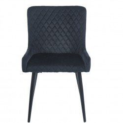 VANESA BLACK VELVET ΥΦΑΣΜΑ ΚΑΡΕΚΛΑ ΜΕΤΑΛΛΙΚΗ 46X62X86εκ.