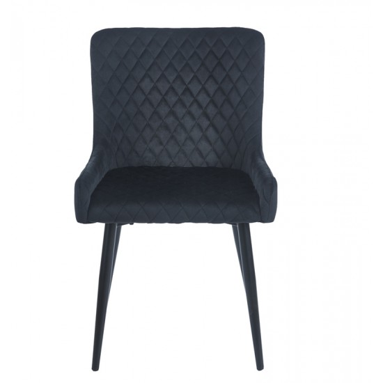 VANESA BLACK VELVET ΥΦΑΣΜΑ ΚΑΡΕΚΛΑ ΜΕΤΑΛΛΙΚΗ 46X62X86εκ.