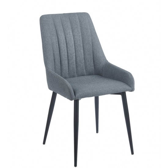 JULIA GREY ΥΦΑΣΜΑ ΚΑΡΕΚΛΑ ΜΕΤΑΛΛΙΚΗ 49(56)Χ59Χ90εκ.