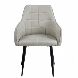 CAMERON L. BEIGE ΥΦΑΣΜΑ ΠΟΛΥΘΡΟΝΑ ΜΕΤΑΛΛΙΚΗ 58X56X87εκ.