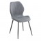 DYLAN GREY ΥΦΑΣΜΑ ΚΑΡΕΚΛΑ ΜΕΤΑΛΛΙΚΗ 48X53X74εκ.
