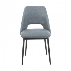 MADISON GREY ΥΦΑΣΜΑ ΚΑΡΕΚΛΑ ΜΕΤΑΛΛΙΚΗ 45X54X83εκ.
