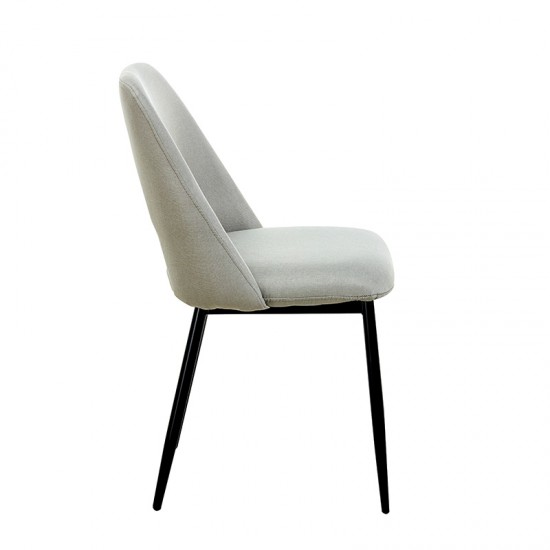 MADISON L. BEIGE ΥΦΑΣΜΑ ΚΑΡΕΚΛΑ ΜΕΤΑΛΛΙΚΗ 45X54X83εκ.