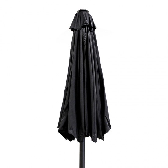 ΟΜΠΡΕΛΑ Φ.230 BLACK ΑΛΟΥΜ.8ΑΚΤ.16Χ26 ΙΣΤΟΣ 1Φ.48Χ2mm