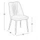 OLIVIA BEIGE VELVET ΥΦΑΣΜΑ ΚΑΡΕΚΛΑ ΜΕΤΑΛΛΙΚΗ 46(59)X58X85εκ.