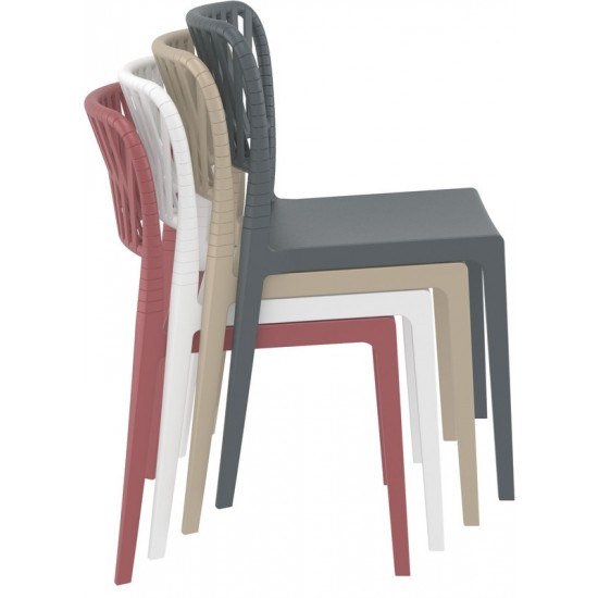 PORTOFINO BLACK ΚΑΡΕΚΛΑ ΠΟΛ/ΝΙΟΥ 52X56X83εκ.