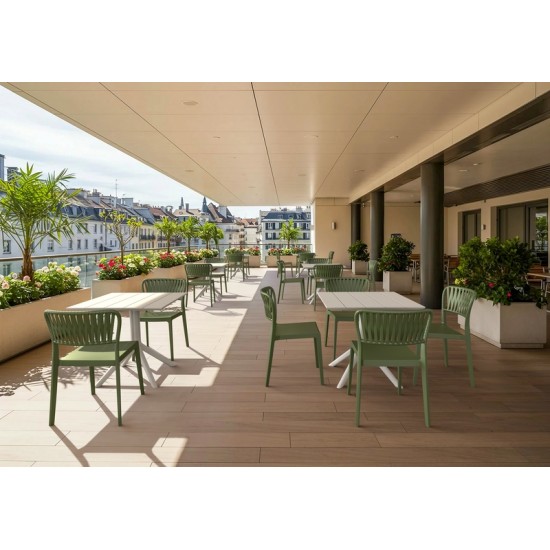 PORTOFINO OLIVE GREEN ΚΑΡΕΚΛΑ ΠΟΛ/ΝΙΟΥ 52X56X83εκ.