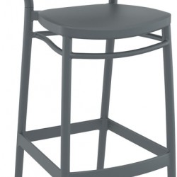 PORTOFINO 75εκ. ΣΚΑΜΠΟ DARK GREY ΠΟΛ/ΝΙΟΥ 48X52X106εκ.