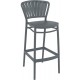 PORTOFINO 75εκ. ΣΚΑΜΠΟ DARK GREY ΠΟΛ/ΝΙΟΥ 48X52X106εκ.