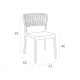 PORTOFINO WHITE ΚΑΡΕΚΛΑ ΠΟΛ/ΝΙΟΥ 52X56X83εκ.