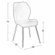 DYLAN GREY ΥΦΑΣΜΑ ΚΑΡΕΚΛΑ ΜΕΤΑΛΛΙΚΗ 48X53X74εκ.