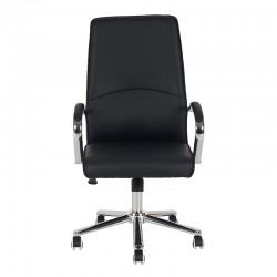 A9930 ΜΑΥΡO PU ΠΟΛΥΘΡΟΝΑ ΓΡΑΦΕΙΟΥ 60X65X48-105/58-114εκ.