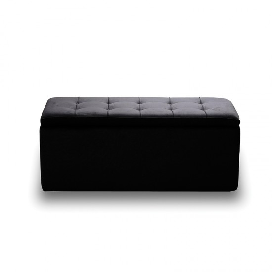 LIDO ΣΚΑΜΠΟ VELVET BLACK ΜΕ ΑΠΟΘ. ΧΩΡΟ 101X41X42εκ.
