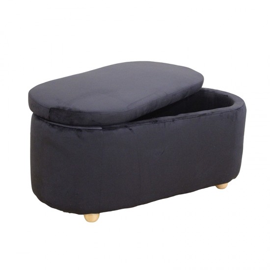 FOSTER ΣΚΑΜΠΟ VELVET BLACK ΜΕ ΑΠΟΘ. ΧΩΡΟ 99Χ45X45εκ.