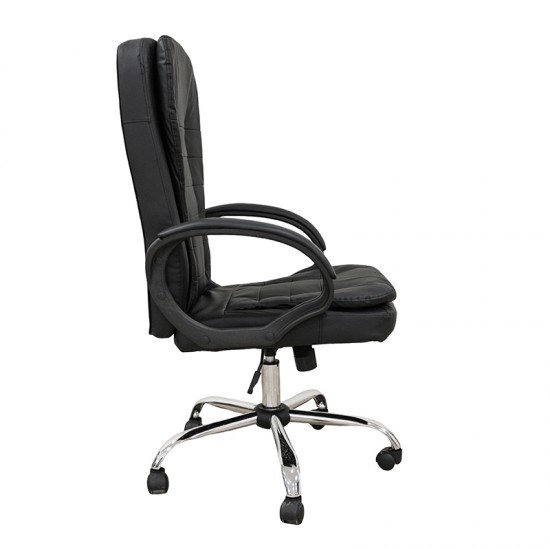 A9938 ΜΑΥΡΟ PVC ΠΟΛΥΘΡΟΝΑ ΓΡΑΦΕΙΟΥ 67Χ65Χ52-112/62-121εκ.