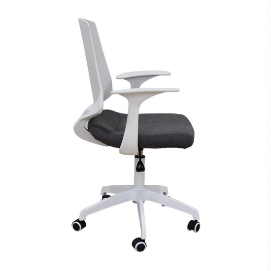 A1150-W ΛΕΥΚΟ/ΓΚΡΙ ΥΦΑΣΜΑ ΠΟΛΥΘΡΟΝΑ ΓΡΑΦΕΙΟΥ 63Χ55Χ49-92/56-100εκ.