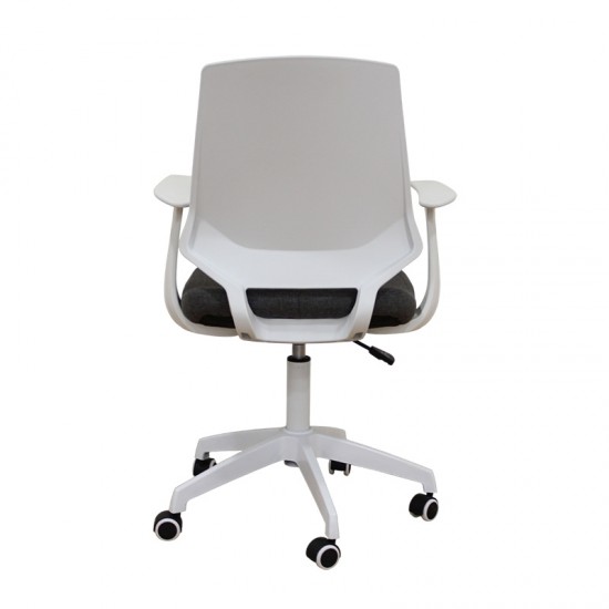 A1150-W ΛΕΥΚΟ/ΓΚΡΙ ΥΦΑΣΜΑ ΠΟΛΥΘΡΟΝΑ ΓΡΑΦΕΙΟΥ 63Χ55Χ49-92/56-100εκ.