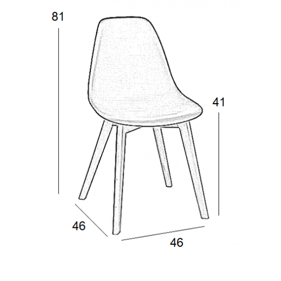 LOFT PLUS ΚΑΡΕΚΛΑ ΛΕΥΚΟ(Σ4)ΡΡ 46Χ46Χ41-81εκ.