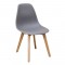 Καρέκλα Τραπεζαρίας Ξύλινη 4τμχ Loft Plus Γκρί PP 46x46x41-81εκ.