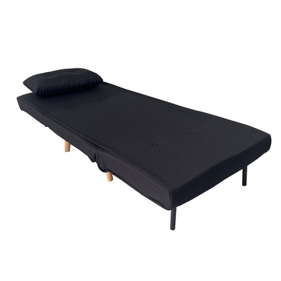 SARA BLACK ΥΦΑΣΜΑ ΠΟΛΥΘΡΟΝΑ/ΚΡΕΒΑΤΙ 75X80X84εκ.