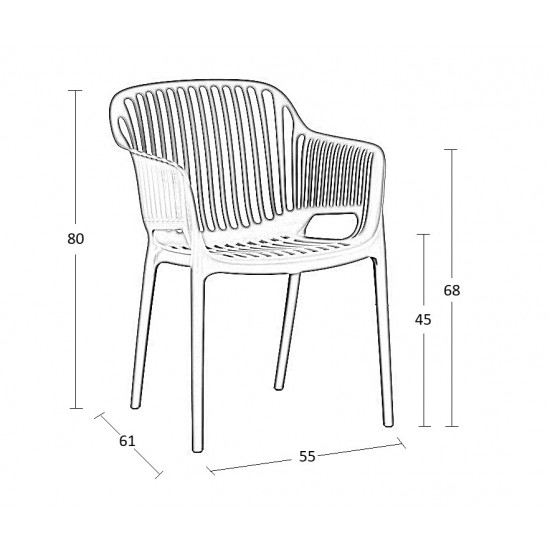 NOVA CAPPUCCINO ΠΟΛΥΘΡΟΝΑ ΠΟΛ/ΝΙΟΥ 55X61X80εκ.