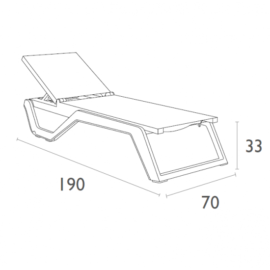 RIO PRO ΞΑΠΛΩΣΤΡΑ WHITE/TAUPE ΠΟΛ/ΝΙΟΥ 190X70X33εκ.