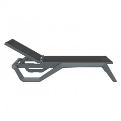 RIO PRO ΞΑΠΛΩΣΤΡΑ DARK GREY/BLACK ΠΟΛ/ΝΙΟΥ 190X70X33εκ.